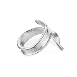 Flora Danica Græs Statement ring - sølv