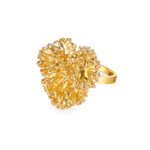 Flora Danica Persille Statement ring - forgyldt sølv