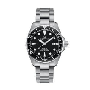 Certina  DS Action Diver Powermatic 80 Sort - Herreur i stål 43mm