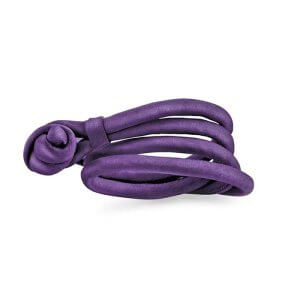 Ole Lynggaard Sweet Drops silke armbånd - lilla - medium