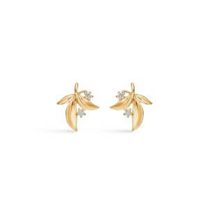 Mads Z Olive Love øreringe - 14 kt guld - 0,06 ct