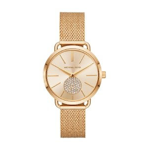 Michael Kors PORTIA - Dameur i doublé m. meshlænke 36mm
