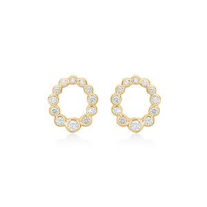 Mads Z Auroras Kiss øreringe - guld - 0,25 ct