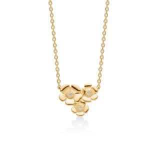 Mads Z Fleur halskæde - guld - 0,011 ct