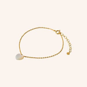 Pernille Corydon Ocean Heart armbånd - forgyldt sølv