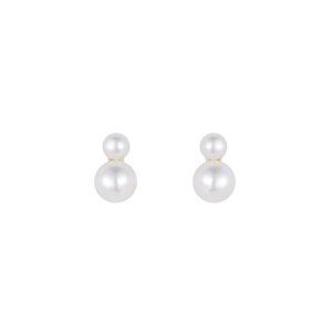 Nava Copenhagen Nahla Petite studs øreringe - forgyldt sølv
