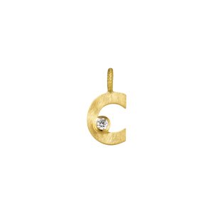 Dulong Fine Jewelry Letter C vedhæng - guld - 0,04 ct