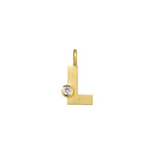 Dulong Fine Jewelry Letter L vedhæng - guld - 0,04 ct