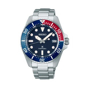SEIKO PROSPEX SOLAR DIVER'S 200M - Herreur i stål m. blå skive 41mm