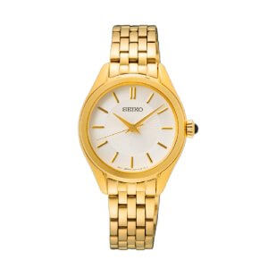 SEIKO - Dameur i doublé stål m. lænke 29mm