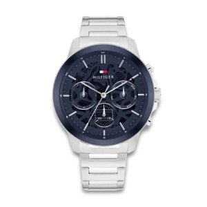 Tommy Hilfiger – Henry Herreur i stål m. sort skive 44mm