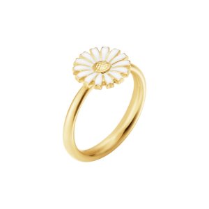 Georg Jensen Daisy ring - forgyldt sølv - 11 mm