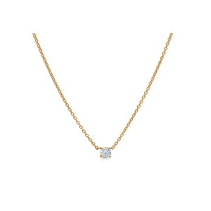 Ro Copenhagen Rock Classic Floating Diamant halskæde - 18kt Rødguld