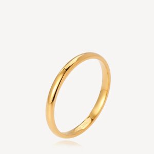 Sistie 2nd Circle ring - small - forgyldt PVD belægning