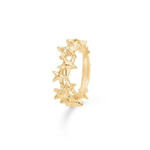 Studio Z Starfish Lustre ring - forgyldt sølv