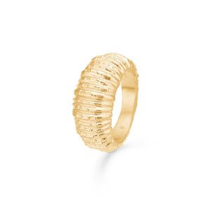 Studio Z Seashell Secrets Large ring - forgyldt sølv