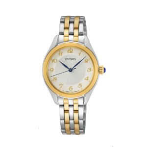 SEIKO – Dameur i bicolor stål m. tal og lænke 29mm
