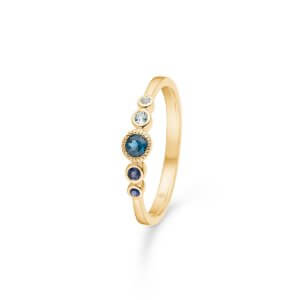 Mads Z Blue Poetry ring - guld