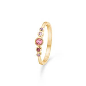 Mads Z Pink Poetry ring - guld