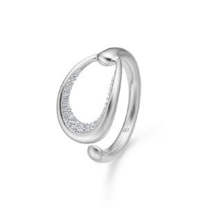 Mads Z Ellipse ring - sølv