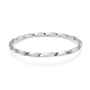 Mads Z Twisted Slave armring - sølv