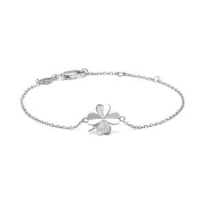 Mads Z Clover armbånd - sølv