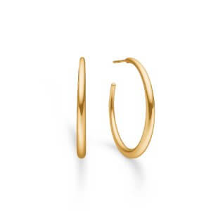 Mads Z Silvia creoler - guld - 30 mm