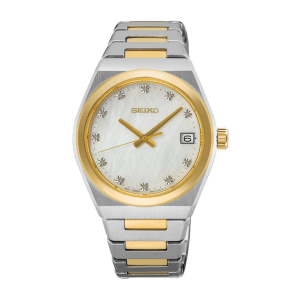 SEIKO CLASSIC - Dameur i bicolor stål m. perlemor skive 34mm