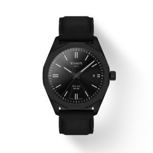 Tissot PRC 100 Solar Quarts herreur - sort PVD belagt stål